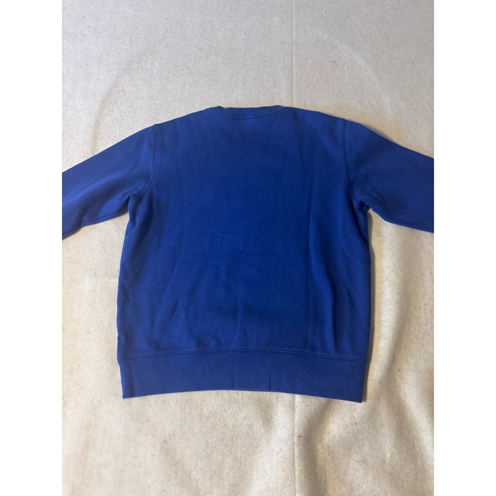 Lands' End Sweatshirt Kids Size M 10-12 Blue Fleece Pullover - Picture 12 of 13